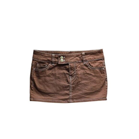 y2k low-rise denim micro mini skirt - Picture 3 of 7